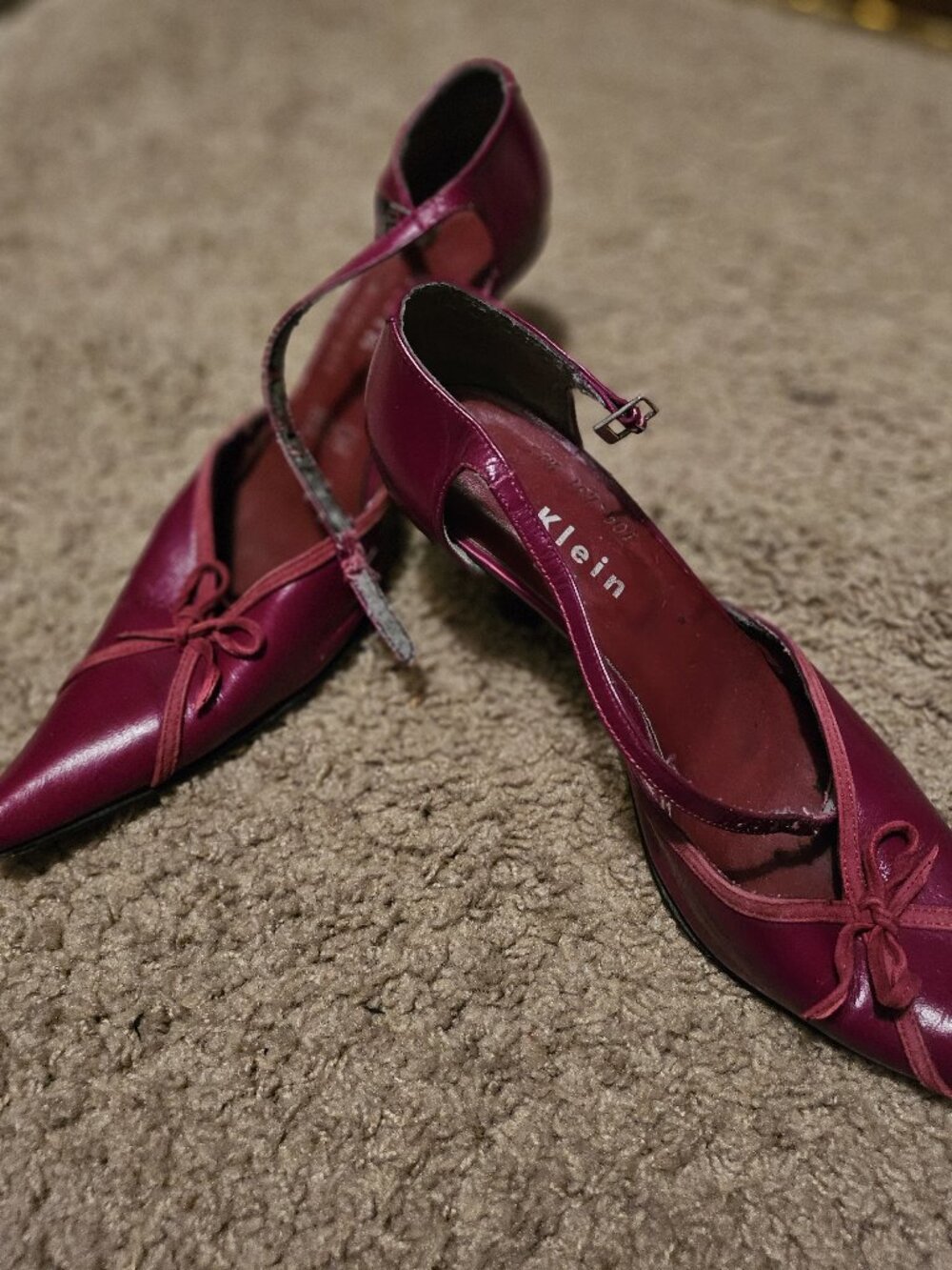 Klein by Gogue Deep Burgundy Pointed Toe Heel 8.5 (25 1/2 Mexican)